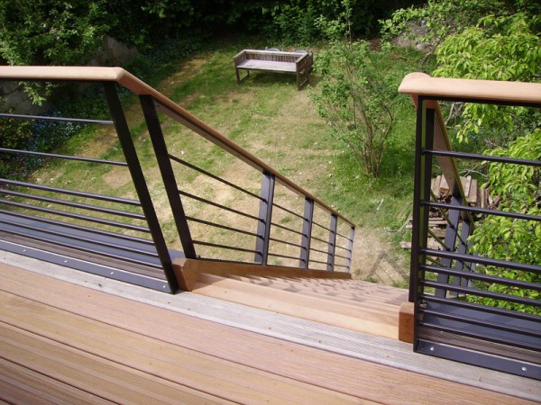 Pose d'escalier bois à Nantes	